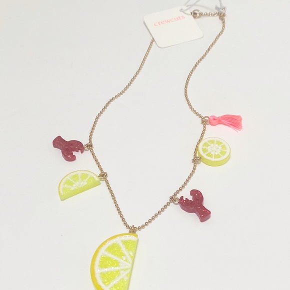 J. Crew | Crewcuts Lemon & Lobster Necklace NWT - Picture 3 of 5